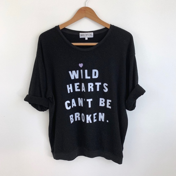 Wildfox “Wild Hearts” Oversized Graphic Sweater - Picture 2 of 7